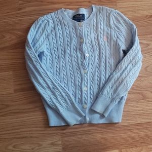 Ralph Lauren girls cable knit sweater